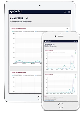 Gérez vos clients, augmentez vos ventes et accédez à vos données n'importe où et n'importe quel moment depuis votre ordinateur de bureau, tablette ou smartphone. ColibriCRM, la solution CRM dédiée à votre performance commerciale