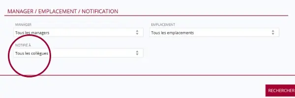 Retrouvez rapidement les événements qui ont été notifiés à vos collaborateurs. Améliorez la cohésion et la communication au sein de vos équipes.