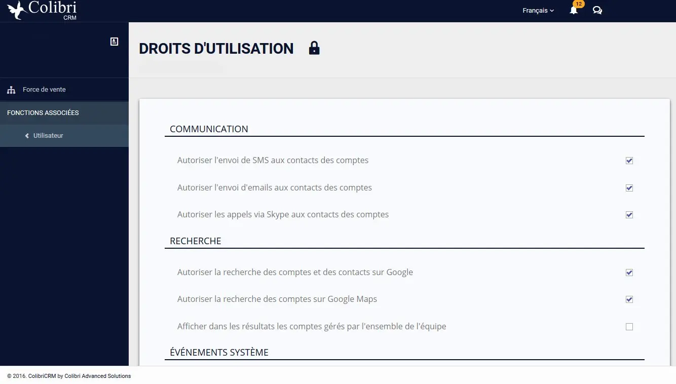 Paramétrez les droits de vos utilisateurs au sein de votre solution CRM ColibriCRM